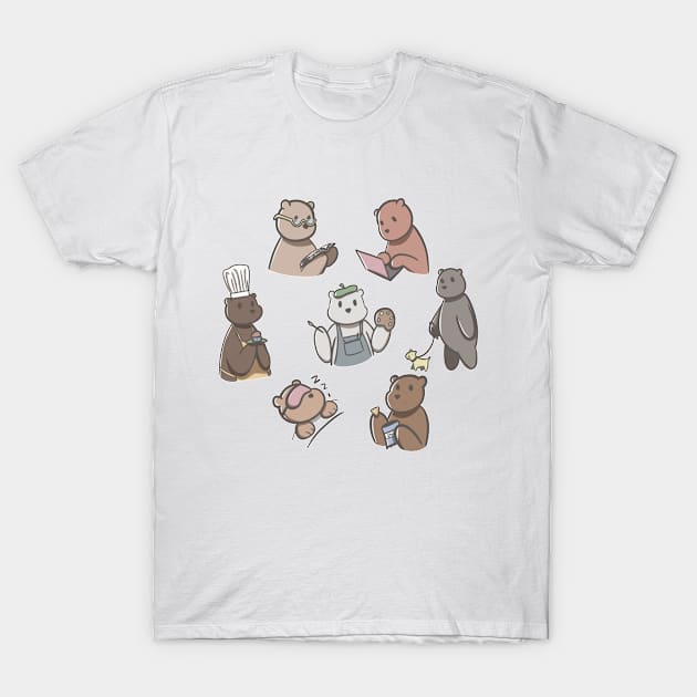 Bears doing things T-Shirt by herofficial